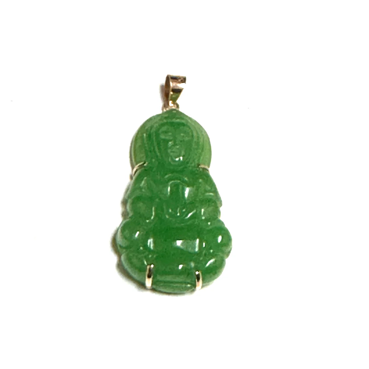 14k Yellowgold Lady Buddah Pendant