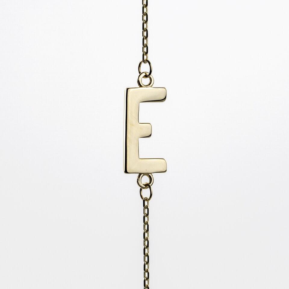 Yellow Gold Initial Necklace