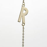Yellow Gold Initial Necklace