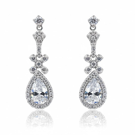 Sterling Silver Tear Drop Earring