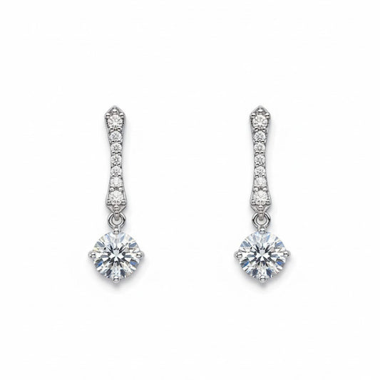 Sterling Silver CZ Earrings