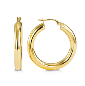 10K Yellowgold 24MM Hoops