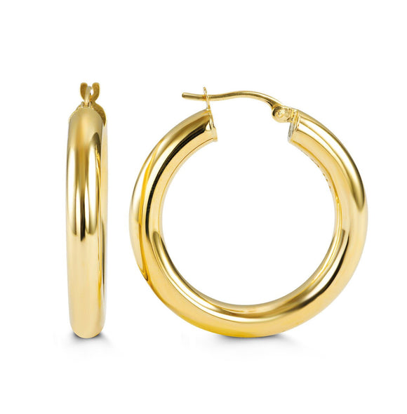 10K Yellowgold 24MM Hoops