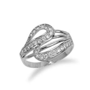 10k WhiteGold CZ Ring