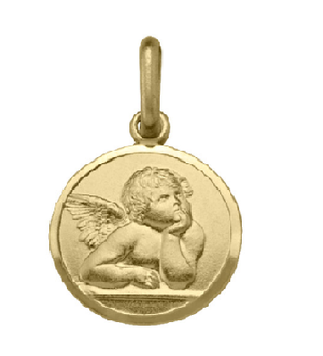 10k Yellowgold Angel Pendant