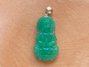 14k Yellowgold Lady Buddha Pendant
