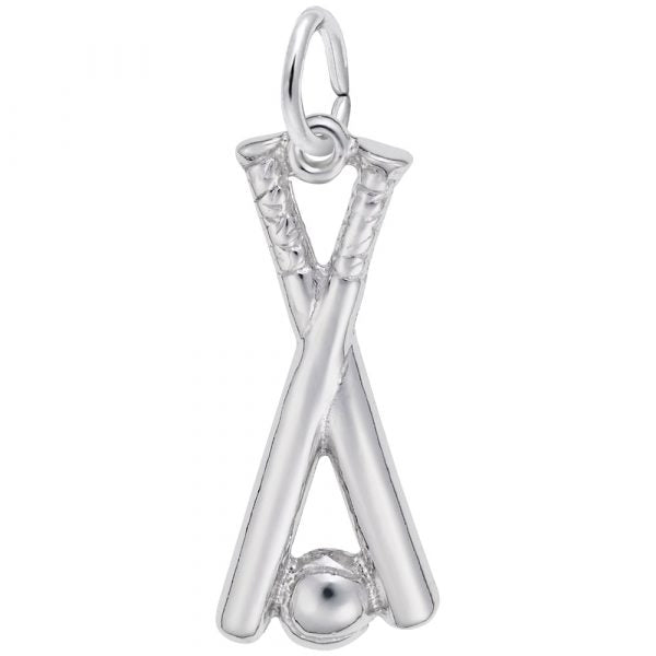 Rembrandt Charms Baseball Bats and Ball Charm