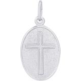 CROSS OVAL CHARM