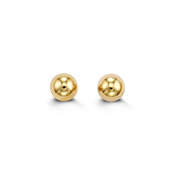 (6mm)YellowGold Ball Studs