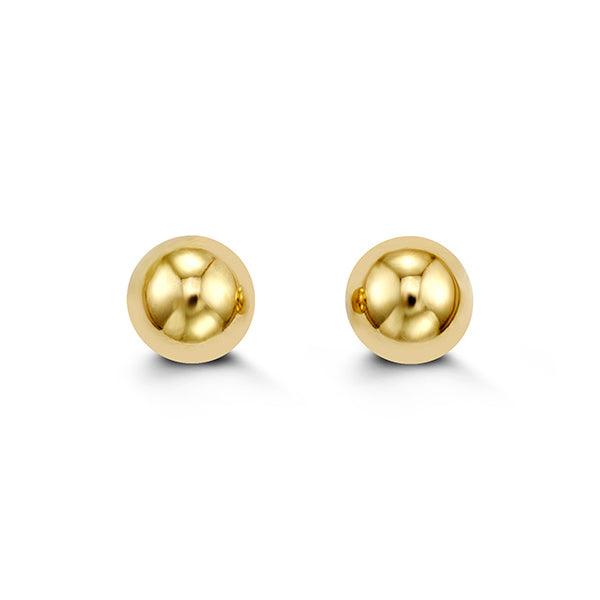 (8mm)YellowGold Ball Studs