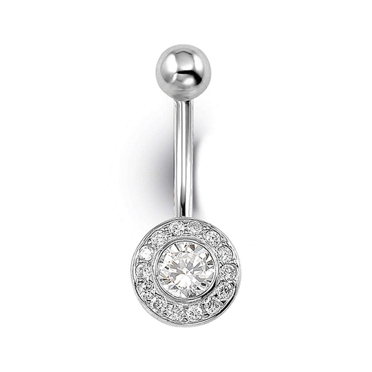 Cubic zirconia belly button rings store