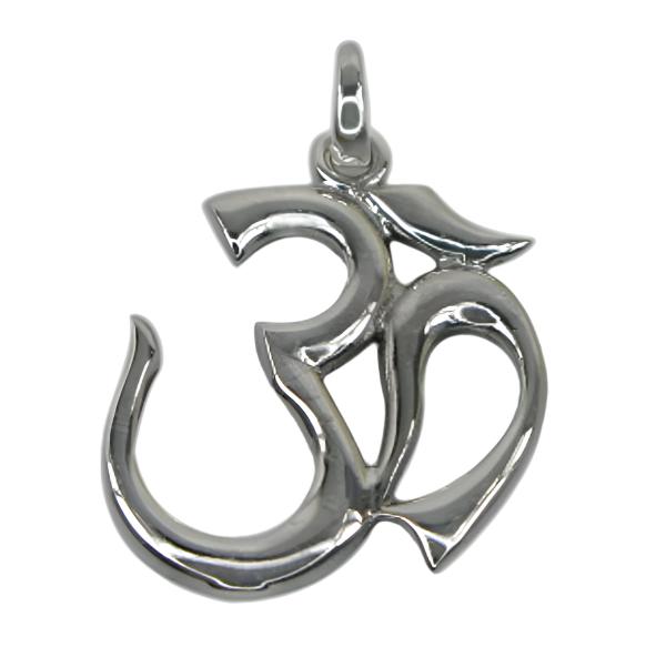 Sterling Silver Om Pendant