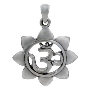 Om Pendant with Lotus