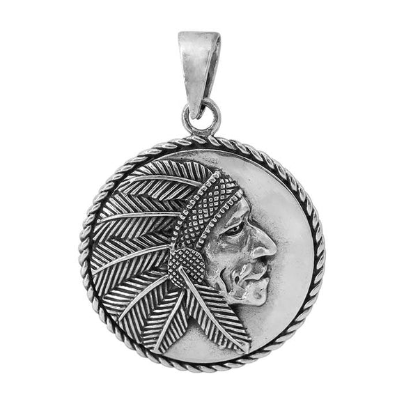Native Indian Chief Pendant
