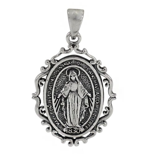 Virgin Mary Pendant (Miraculous Medal)