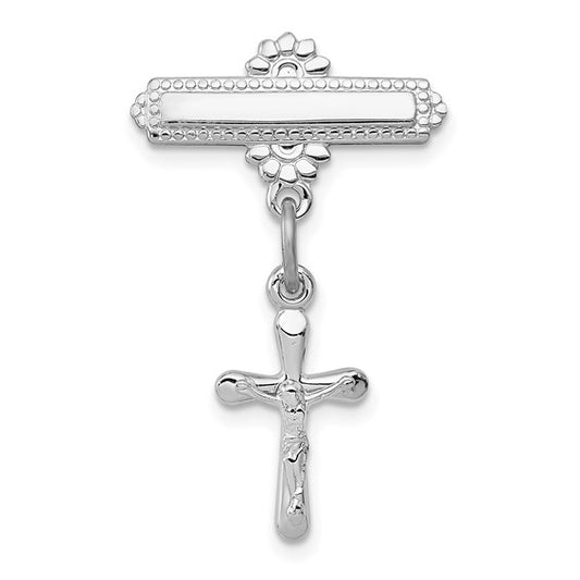 Sterling Silver Crucifix Brooch