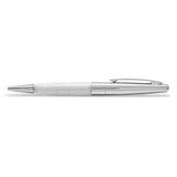 Silver Tone Plated Clear Crystal Filled Ballpoint Pen