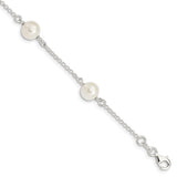Sterling Silver Fresh Water Cultured Pearl Bracelet