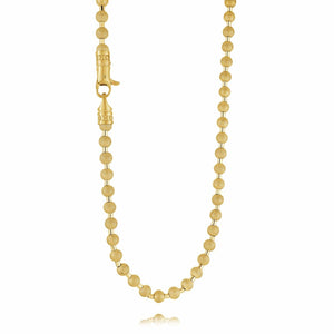 Stainless Steel Gold Bead Necklace