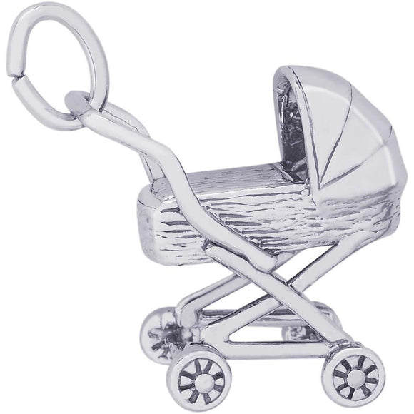 TRADITIONAL BABY CARRIAGE CHARM