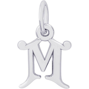 Silver Initial M