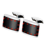 Black and Red Cufflinks