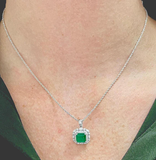 Arabella Green Emerald  Necklace