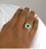 Arabella Green Emerald Ring