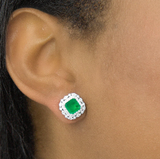 Arabella Green Emerald Earring