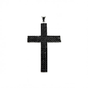 Black Cz Cross