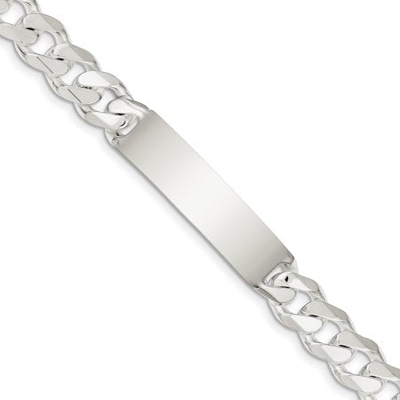 8mm Sterling Silver Curb ID Bracelet