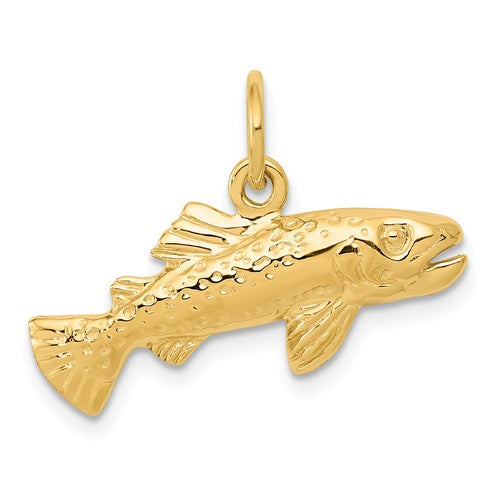 14k Fish Pendant