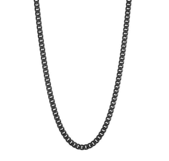 Stainless Steel 4.5mm Black Curb Chain