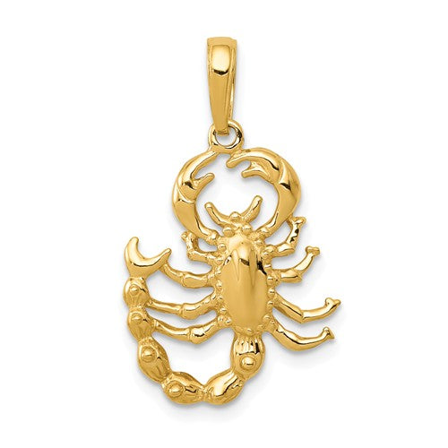 14k Yellowgold Scorpio Charm