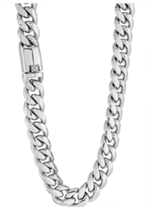 Stainless Steel 12mm Cuban Link Chain