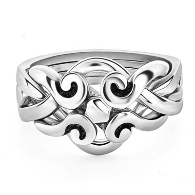 4 Rings Puzzle Ring