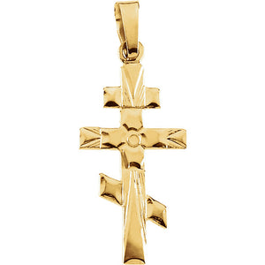 14k Yellowgold  (Large) Orthodox Cross