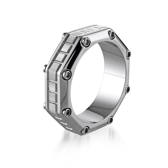 Cobalt Octagon Design Screws Edge Ring