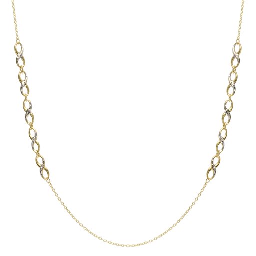 Two-Tone Infinity Necklace