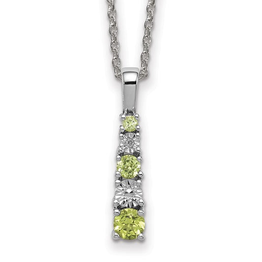 Sterling Silver Peridot Neckace