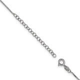 Fancy Sterling Silver Rhodium-Plated CZ Brilliant Necklace