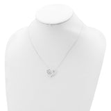 Sterling Silver  Heart-Journey Necklace