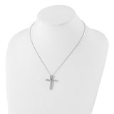 Sterling Silver Shimmer Cross Necklace
