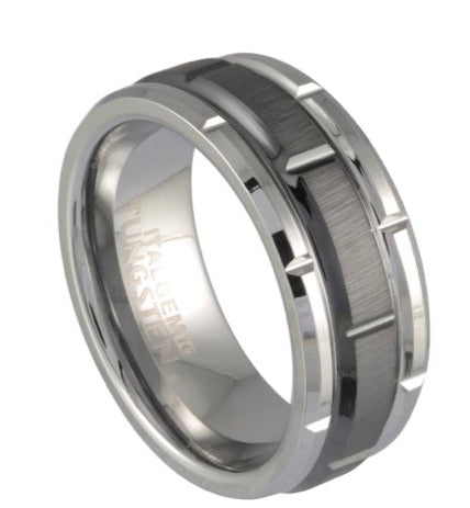 Two Tone Tungsten Ring