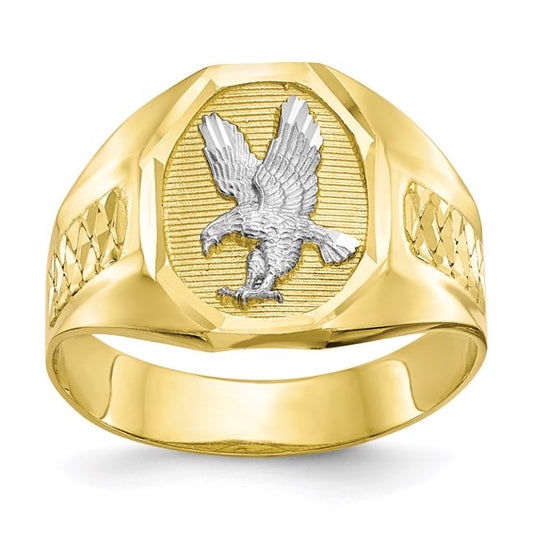 Two Tone Eagle Ring