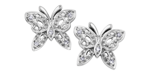 (0.5cttw) Butterfly Diamond Studs