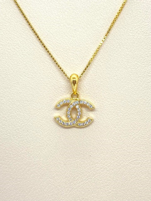 DIAMOND CHANEL INSPIRED NECKLACE Womens Fashion Jewelry  Organizers  Necklaces on Carousell