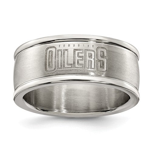 Edmonton Oilers Stainless Steel Ring