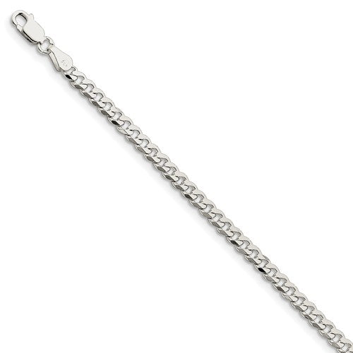 3.8mm Sterling Silver Curb Bracelet