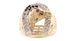 Two Tone Horse Ring